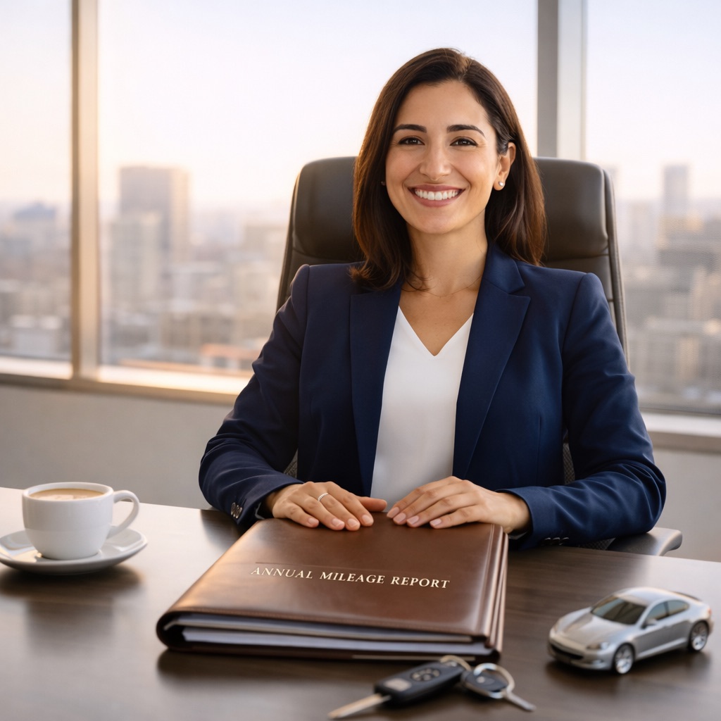 Annual mileage report in MyCarTracks