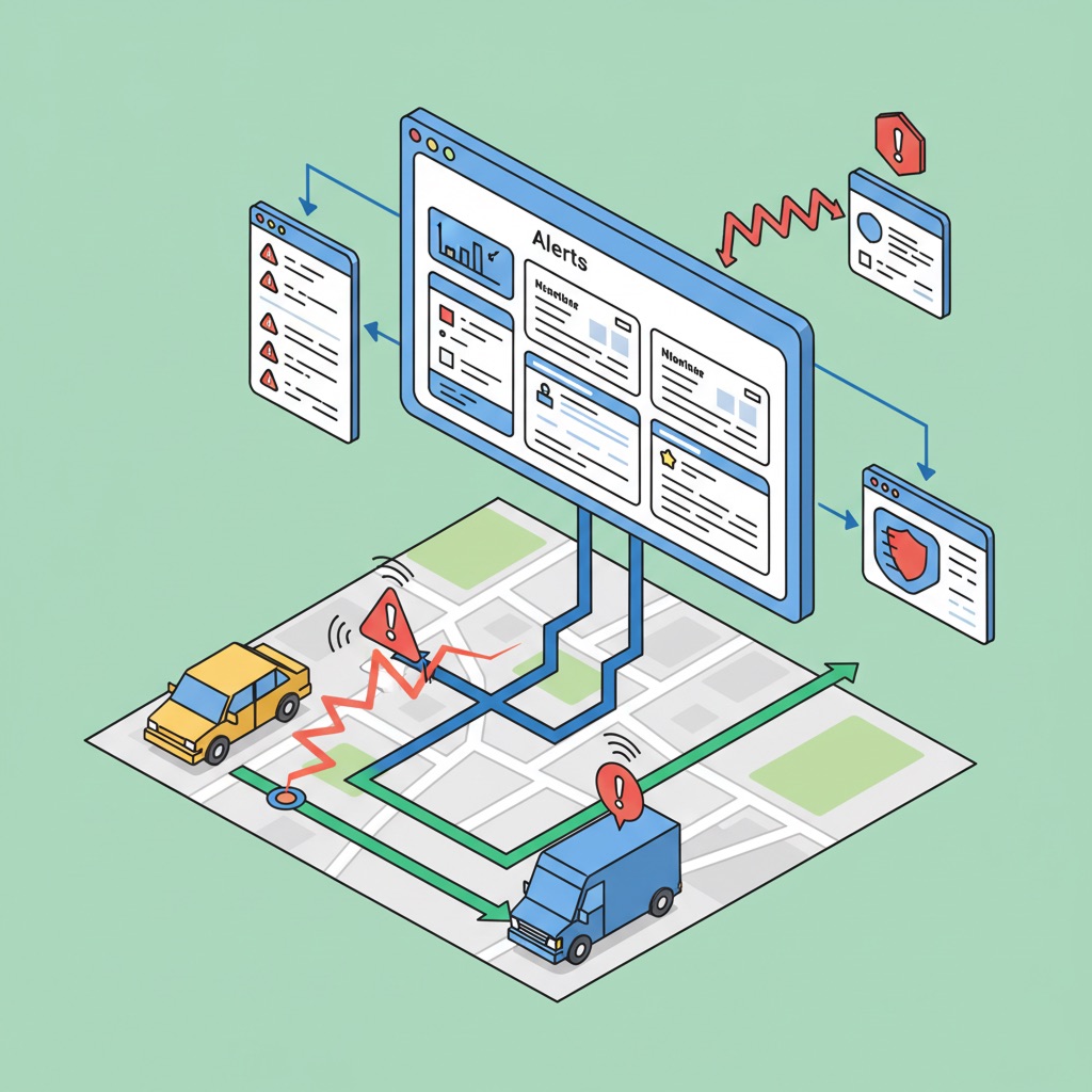 Alerts illustration in MyCarTracks.