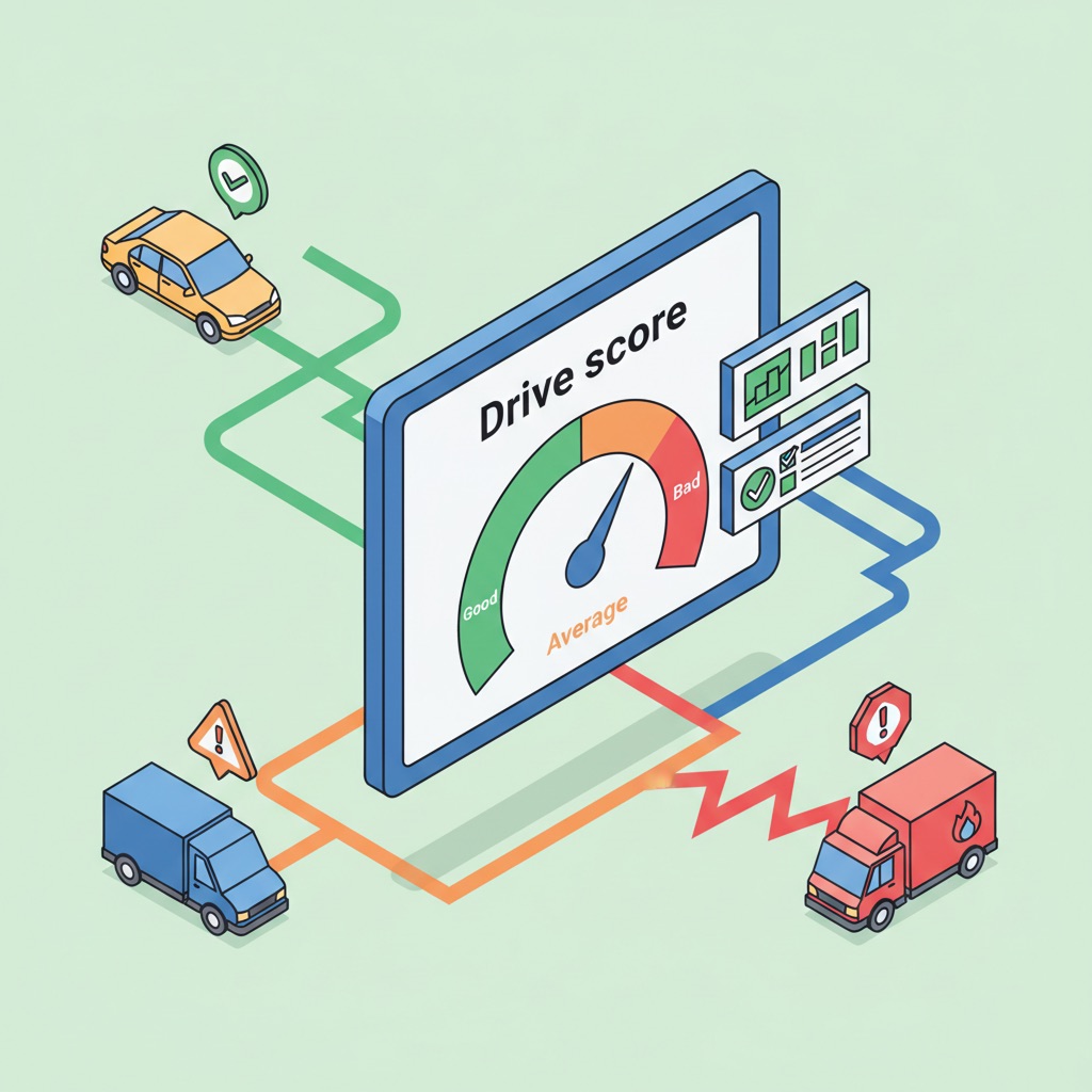 Drive score illustration in MyCarTracks.