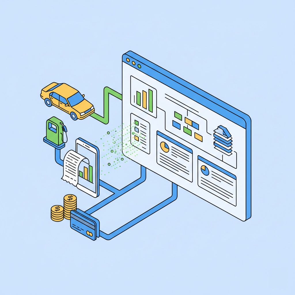 Expenses and refueling workflow in MyCarTracks.