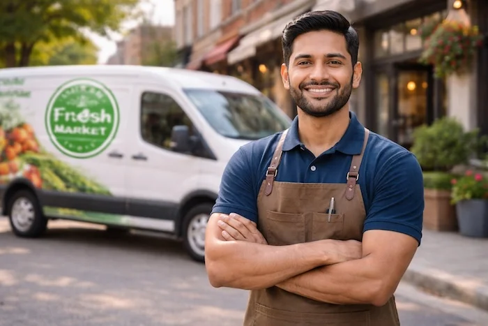 Portrait of a small business fleet manager