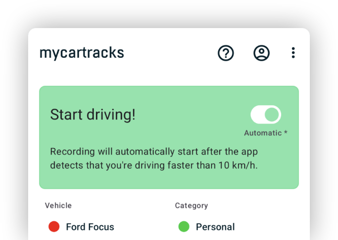 Automatic Mileage Tracking App